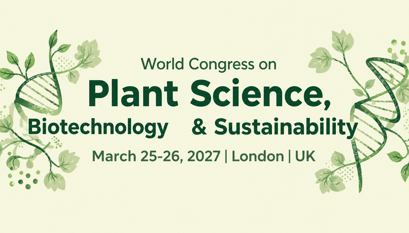 World Congress on Plant Science, Biotechnology & Sustainability	